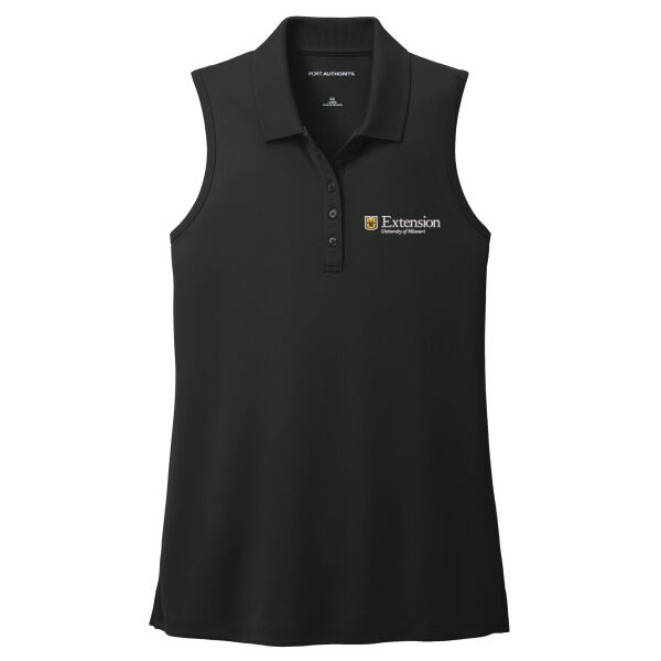 Womens Sleeveless Polo Thumbnail