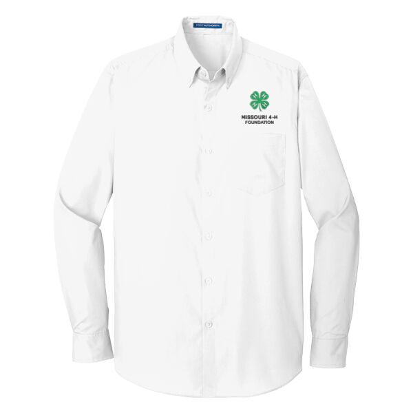 Men's Long Sleeve Carefree Poplin Shirt Thumbnail