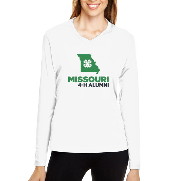 Women's Performance Long Sleeve V Neck Thumbnail
